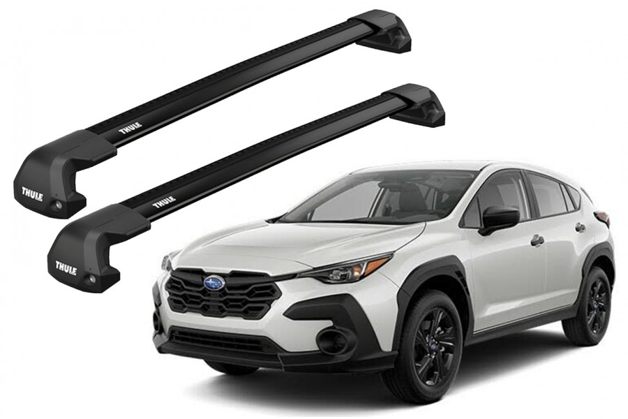 Barras THULE EDGE Flush para autos SUBARU Crosstrek desde 2023 negro