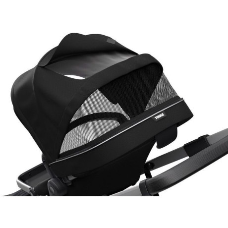 Coche Thule Sleek Black Midnight + Silla Auto Cybex Aton5