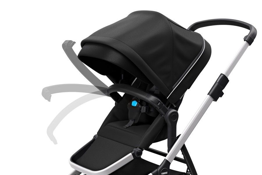 Coche Thule Sleek Black Midnight + Silla Auto Cybex Aton5