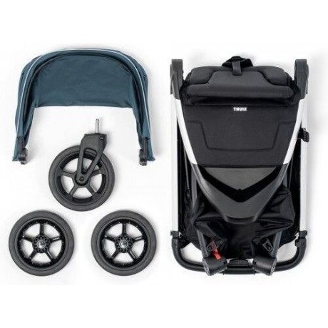 Coche Thule Spring Majolica + Silla Auto Cybex Nido Aton B2 I-Size
