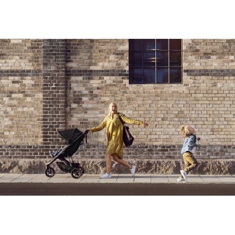 Coche Thule Spring Black Misty + Silla Auto Cybex Nido Aton B2 I-Size