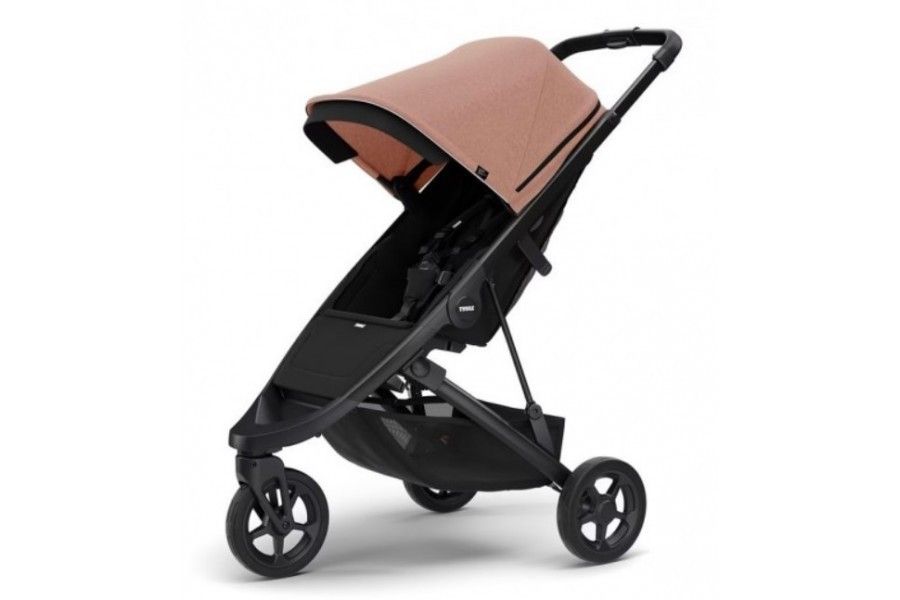 Coche Thule Spring Black Misty + Silla Auto Cybex Nido Aton B2 I-Size