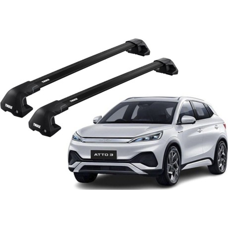 Barras THULE EDGE Flush para autos BYD Yuan Plus desde 2022 negro