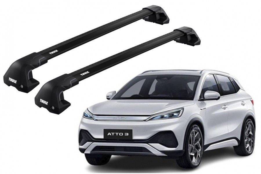Barras THULE EDGE Flush para autos BYD Yuan Plus desde 2022 negro