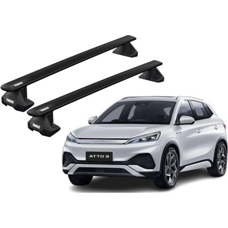 Barras THULE EVO WingBar para autos BYD Yuan Plus desde 2022 negro