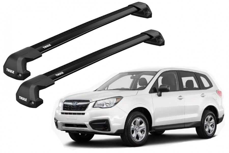 Barras THULE EDGE Flush para autos SUBARU Forester desde 2019-2024 negro