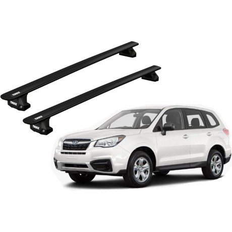 Barras THULE EVO WingBar para autos SUBARU Forester desde 2019-2024 negro