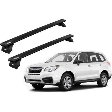 Barras THULE WingBar para autos SUBARU Forester desde 2019-2024 negro