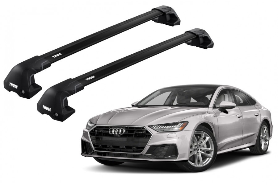 Barras THULE EDGE Flush para autos AUDI A7 desde 2018 a 2024 negro