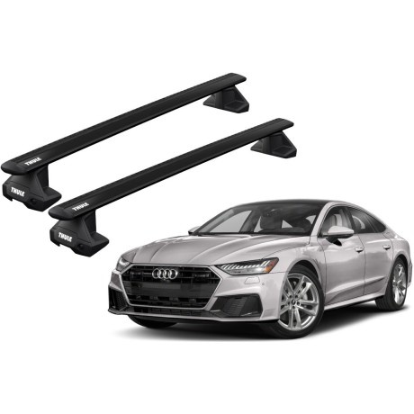 Barras THULE EVO WingBar para autos AUDI A7 desde 2018 a 2024 negro