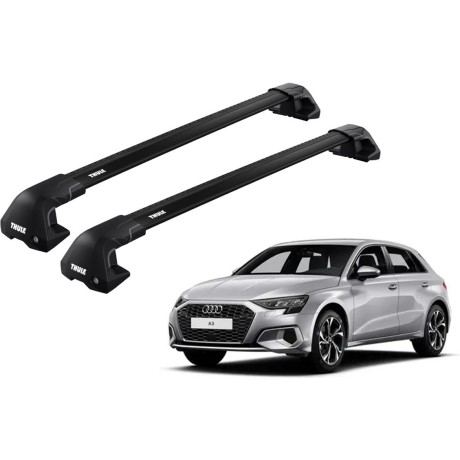 Barras THULE EDGE Flush para autos AUDI A3 Sportback desde 2020 negro