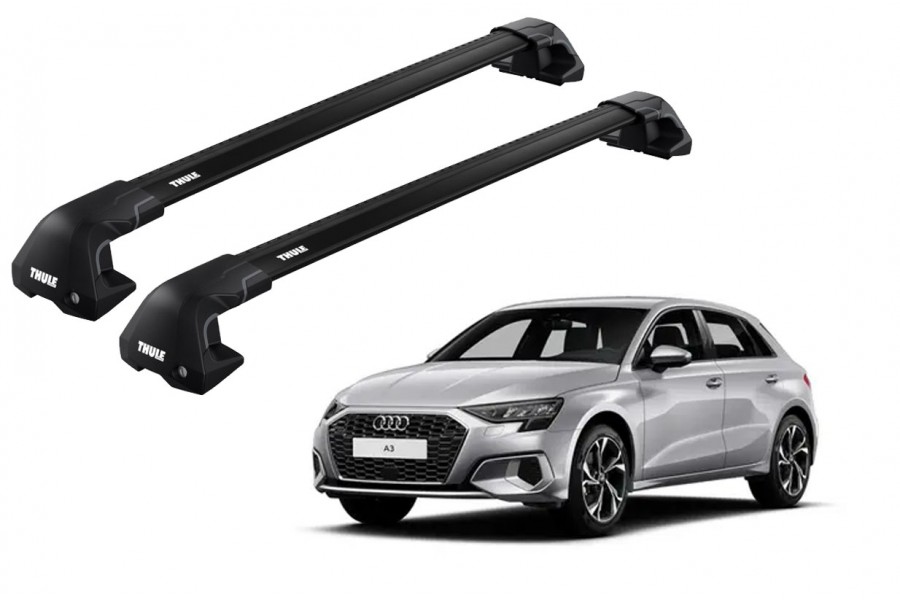 Barras THULE EDGE Flush para autos AUDI A3 Sportback desde 2020 negro