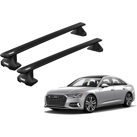 Barras THULE EVO WingBar para autos AUDI A6 desde 2019 a 2024 negro