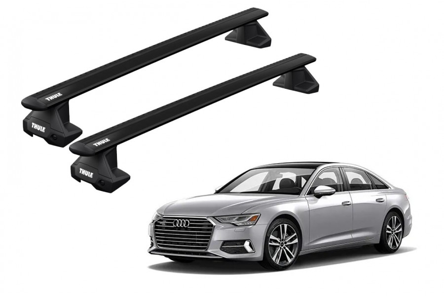 Barras THULE EVO WingBar para autos AUDI A6 desde 2019 a 2024 negro