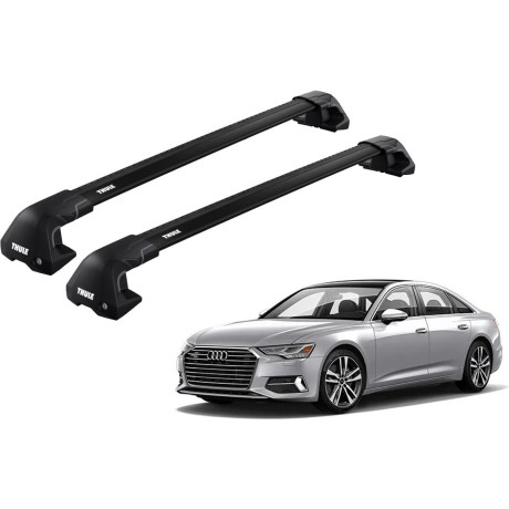 Barras THULE EDGE Flush para autos AUDI A6 desde 2019 a 2024 negro