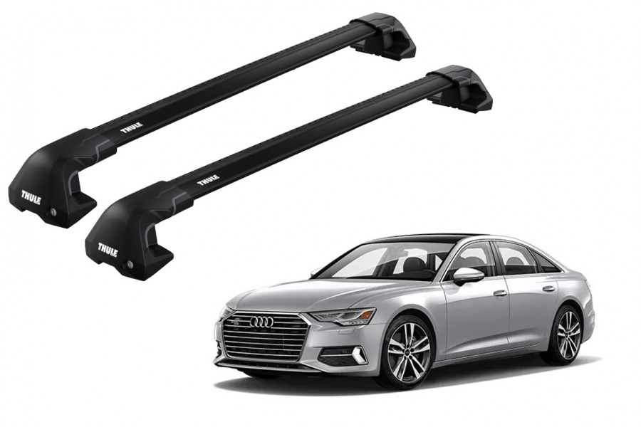 Barras THULE EDGE Flush para autos AUDI A6 desde 2019 a 2024 negro