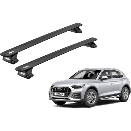 Barras THULE EVO WingBar para autos AUDI Q5 desde 2017 - 2024 negro