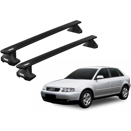 Barras THULE EVO WingBar para autos AUDI A3 2003 a 2012 negro