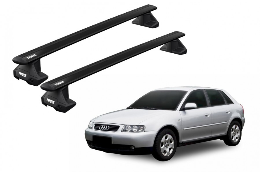 Barras THULE EVO WingBar para autos AUDI A3 2003 a 2012 negro