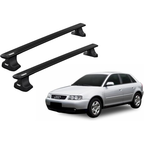 Barras THULE WingBar para autos AUDI A3 2003 a 2012 negro