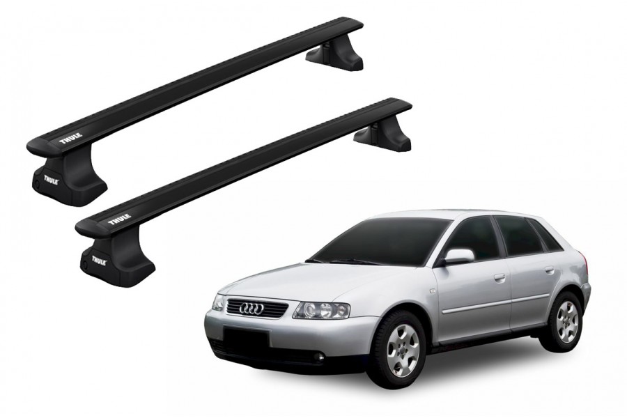 Barras THULE WingBar para autos AUDI A3 2003 a 2012 negro