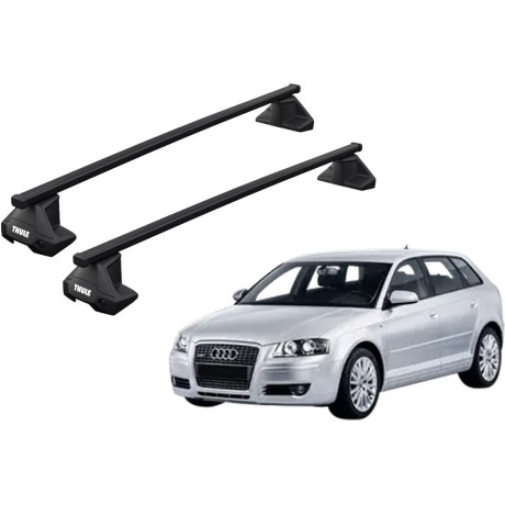 Barras THULE EVO SquareBar para autos AUDI A3 Sportback 2004 a 2012
