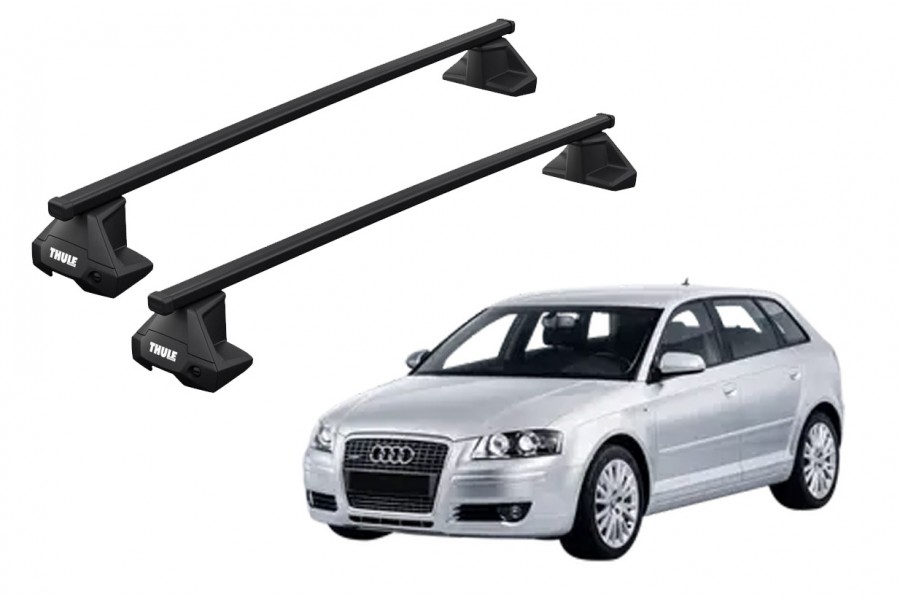 Barras THULE EVO SquareBar para autos AUDI A3 Sportback 2004 a 2012