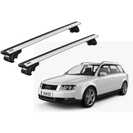 Barras THULE EVO WingBar para autos AUDI A4 Avant 2005 a 2007