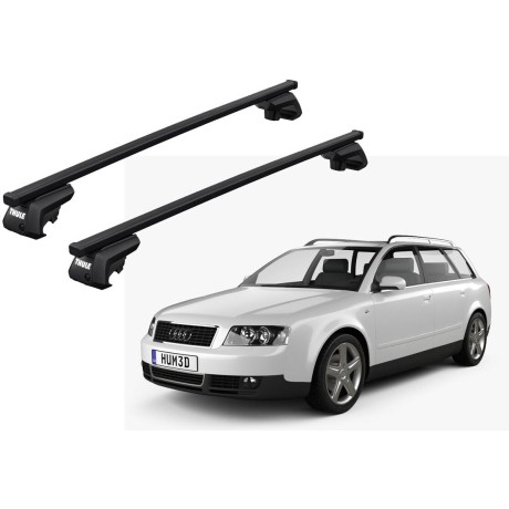 Barras THULE EVO SquareBar para autos AUDI A4 Avant 2005 a 2007
