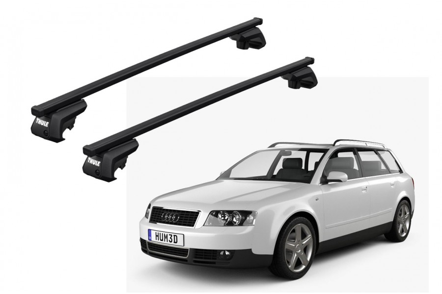 Barras THULE EVO SquareBar para autos AUDI A4 Avant 2005 a 2007