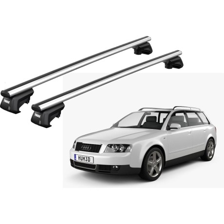 Barras THULE SmartRack XT AluBar para autos AUDI A4 Avant 2005 a 2007