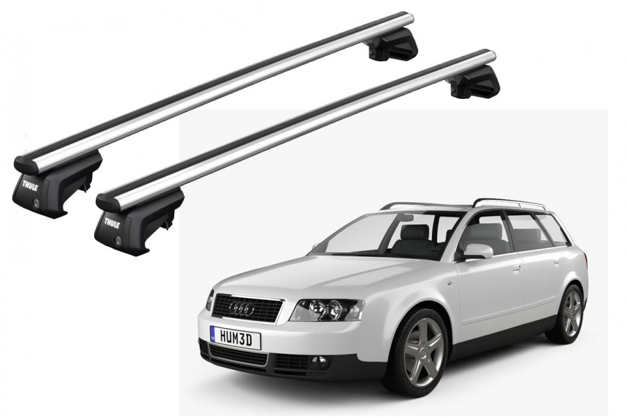 Barras THULE SmartRack XT AluBar para autos AUDI A4 Avant 2005 a 2007