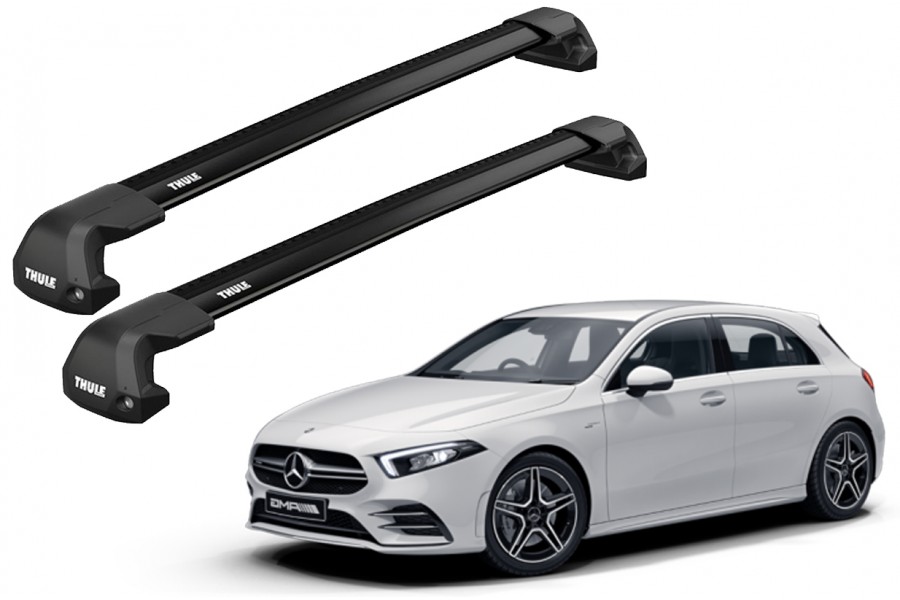 Barras THULE EDGE Flush para autos MERCEDES BENZ A-Class (W177) desde 2018 negro