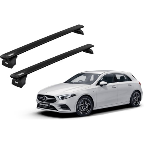 Barras THULE WingBar para autos MERCEDES BENZ A-Class (W177) desde 2018 negro