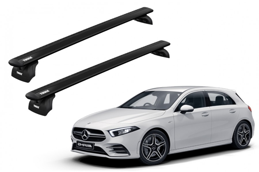 Barras THULE WingBar para autos MERCEDES BENZ A-Class (W177) desde 2018 negro
