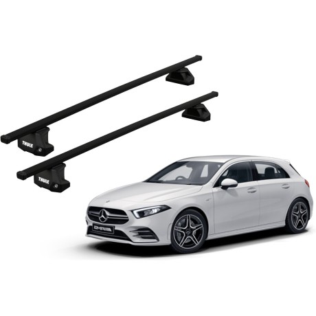 Barras THULE EVO SquareBar para autos MERCEDES BENZ A-Class (W177) desde 2018