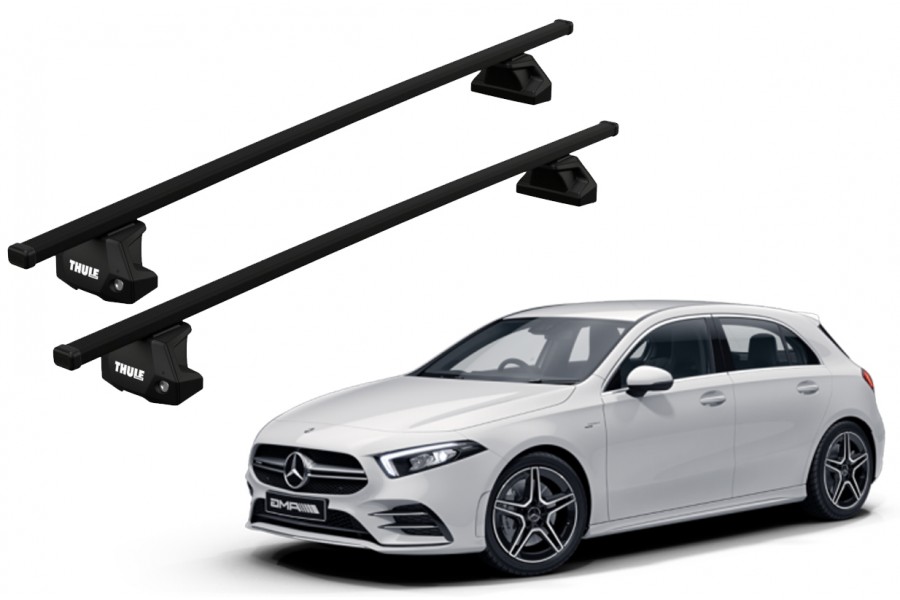 Barras THULE EVO SquareBar para autos MERCEDES BENZ A-Class (W177) desde 2018