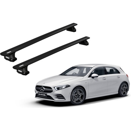 Barras THULE EVO WingBar para autos MERCEDES BENZ A-Class (W177) desde 2018 negro