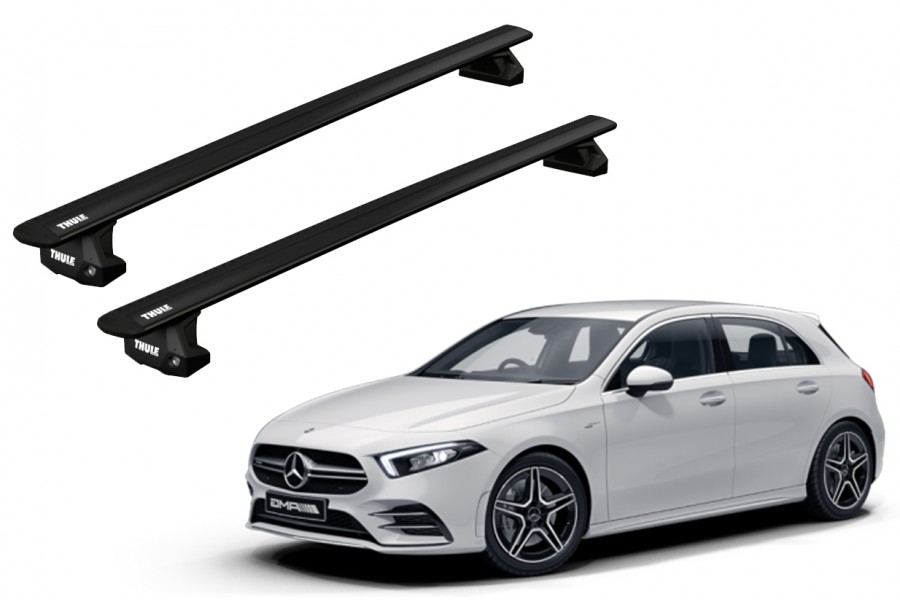 Barras THULE EVO WingBar para autos MERCEDES BENZ A-Class (W177) desde 2018 negro