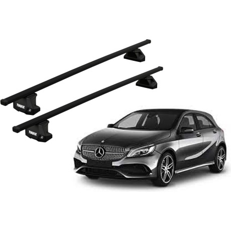 Barras THULE EVO SquareBar para autos MERCEDES BENZ A-Class (W176) 2012 a 2018