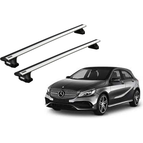 Barras THULE EVO WingBar para autos MERCEDES BENZ A-Class (W176) 2012 a 2018