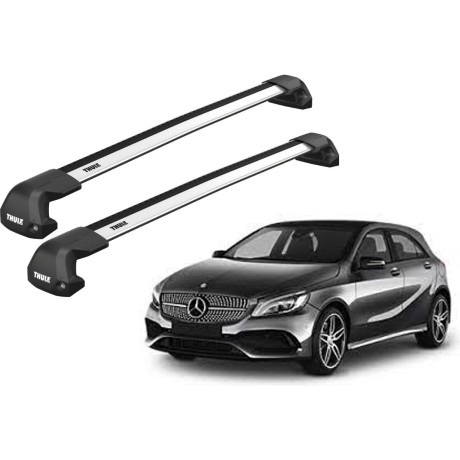 Barras THULE EDGE Flush para autos MERCEDES BENZ A-Class (W176) 2012 a 2018