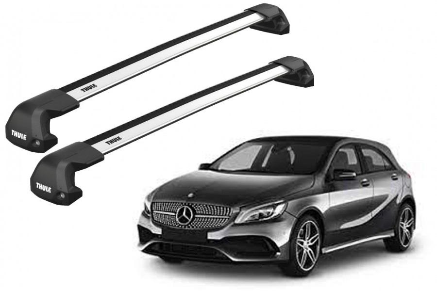 Barras THULE EDGE Flush para autos MERCEDES BENZ A-Class (W176) 2012 a 2018