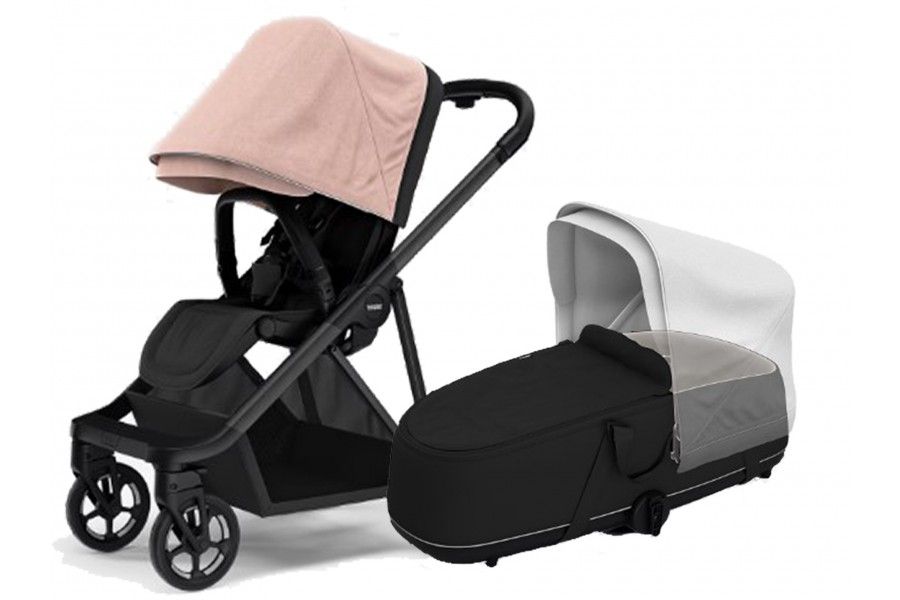 Pack Coche THULE Shine Misty Rose  + Bassinet
