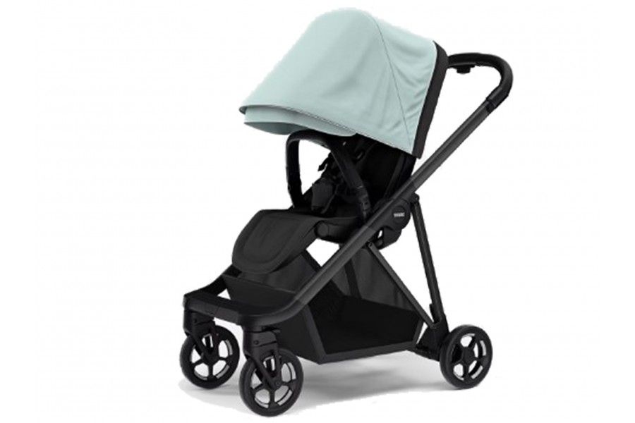 Coche Thule Shine Black Alaska + Silla Auto Cybex Nido Aton B2 I-Size