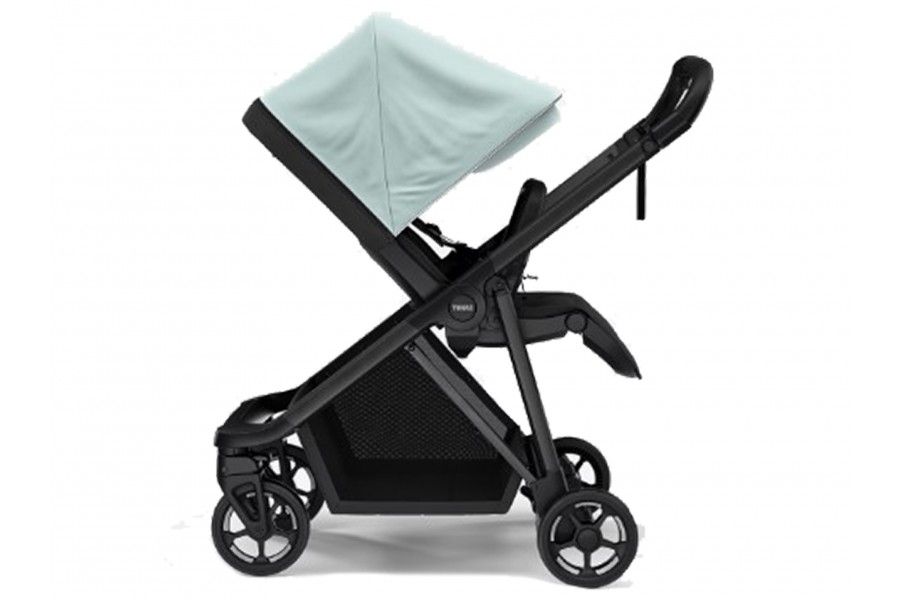 Coche Thule Shine Black Alaska + Silla Auto Cybex Nido Aton B2 I-Size
