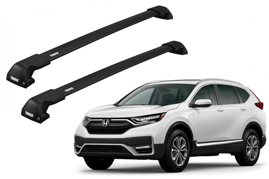 Barras THULE EDGE Flush para autos HONDA CR-V 2012 a 2018 negro