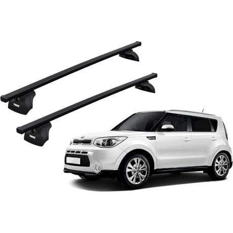 Barras THULE SquareBar para autos KIA Soul 2017 a 2018