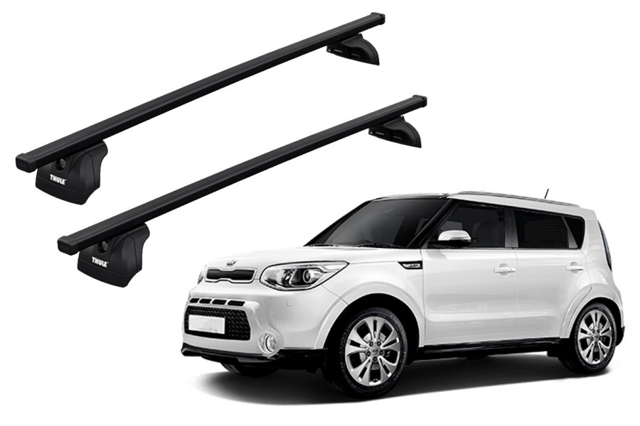 Barras THULE SquareBar para autos KIA Soul 2017 a 2018