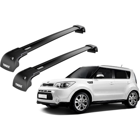 Barras THULE EDGE para autos KIA Soul 2017 a 2018 negro